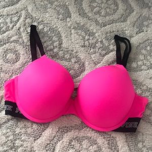 Bright Pink VS Push-Up Bra